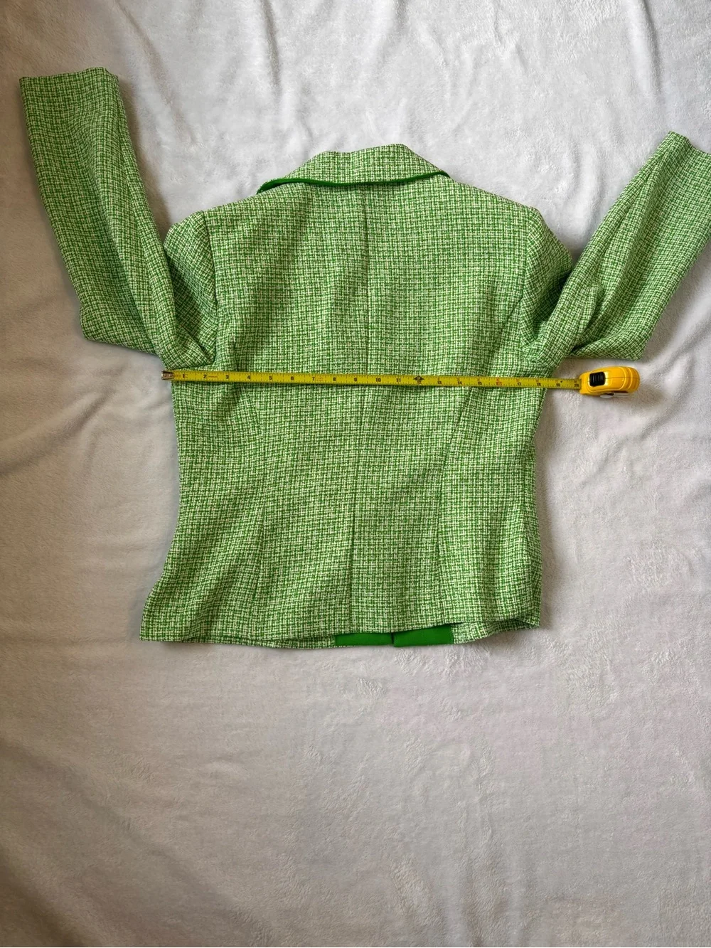 VTG Koret 3 Piece Pantsuit Set Green White Tweed 8P NWT Deadstock Matching Set
